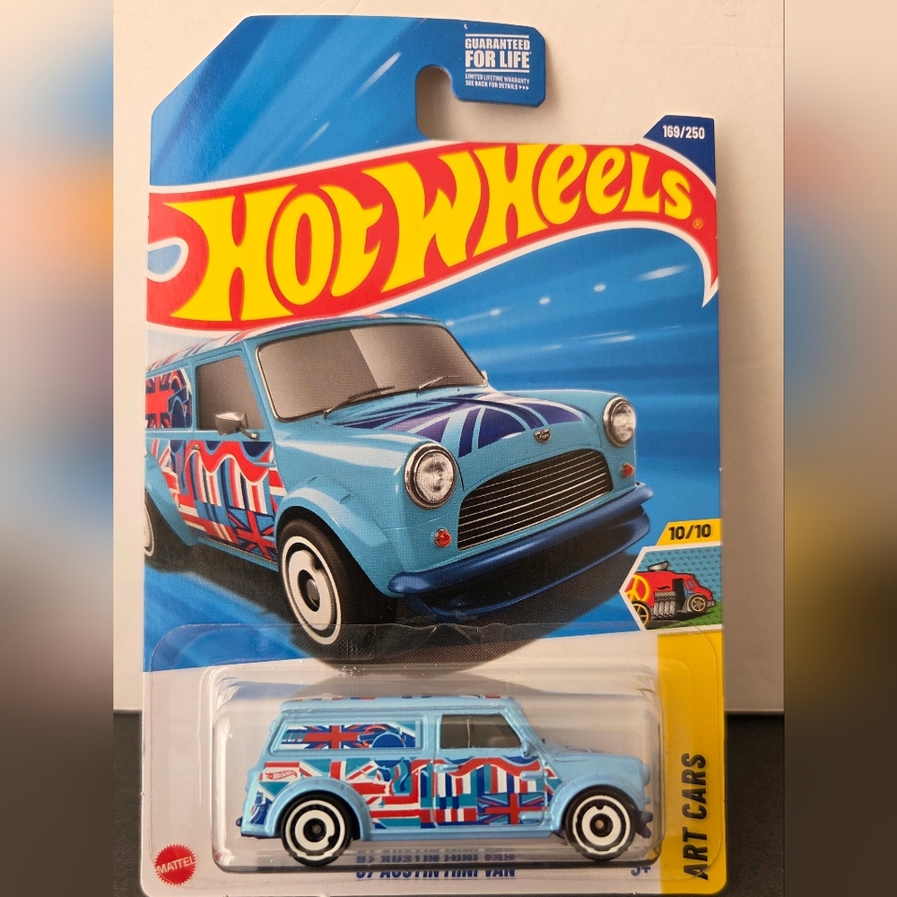 2025 Hot Wheels '67 Austin Mini Van HW Art Cars Collection 10/10 Diecast Car